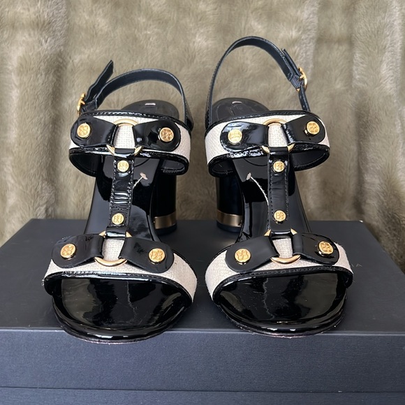 MCBGMAXAZRIA Zulema Black/Linen Sandals - Picture 3 of 9